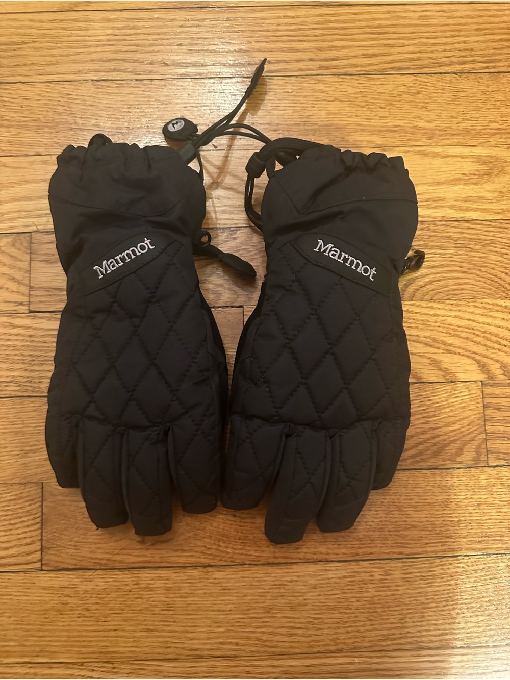 Marmot Women's Quilted Black Winter Gloves